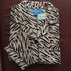 Pajamas, long sleeves & pants, drawstring.